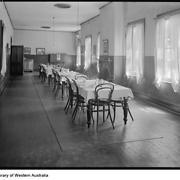 A school dining room, 1920s